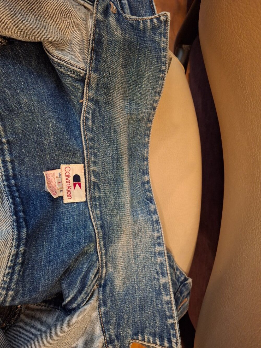 Vintage Calvin Klein Denim Jacket - Women's Large - Picture 9 of 9
